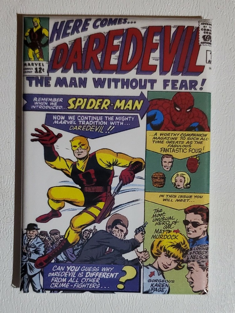 Daredevil Refrigerator Magnet 2" by 3" Marvel Comics 1st Number 1