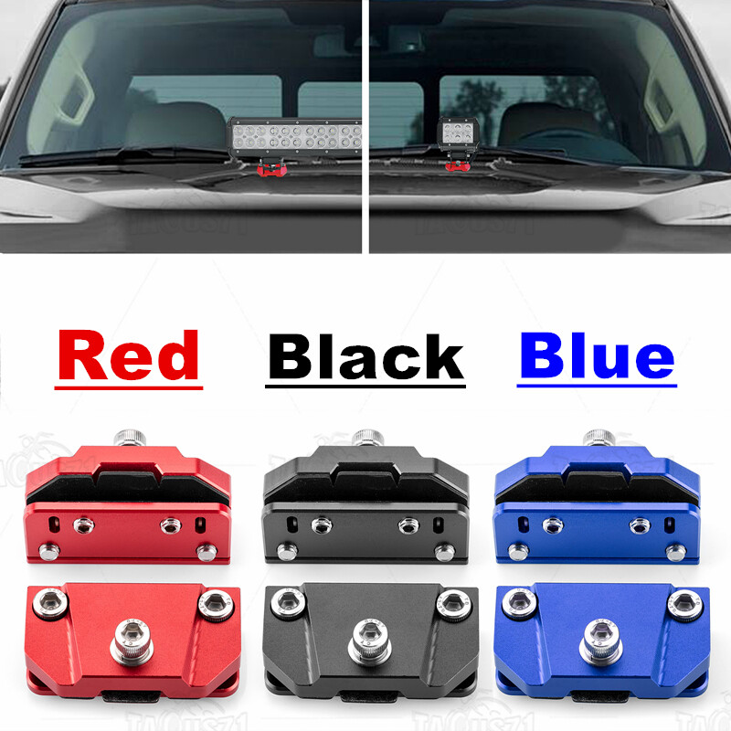2pcs Universal Pillar Hood Led Work Light Bar Mount Bracket Clamp Holder Offroad