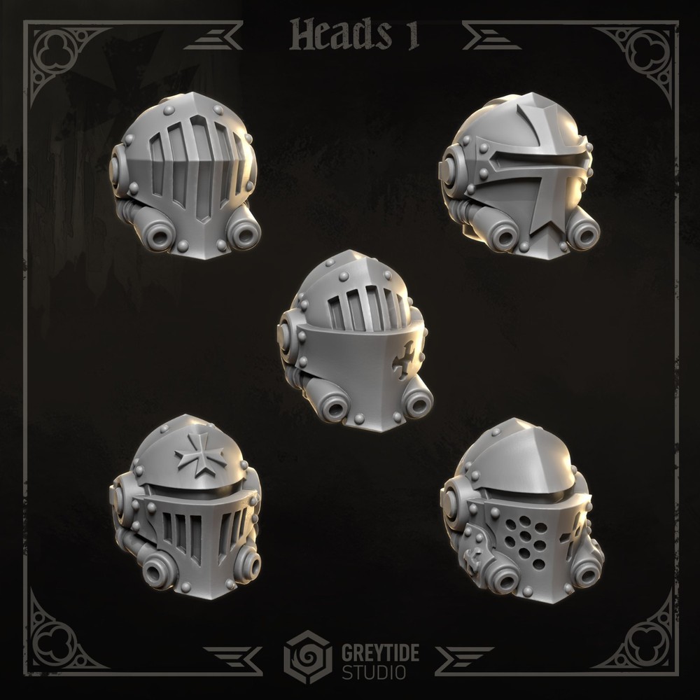 Eternal Crusaders Big Armor Heads 1  [Greytide]