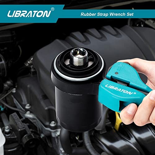 Strap Wrench 2-piece Multifunctional Adjustable Wrench Rubber Strap Wrench