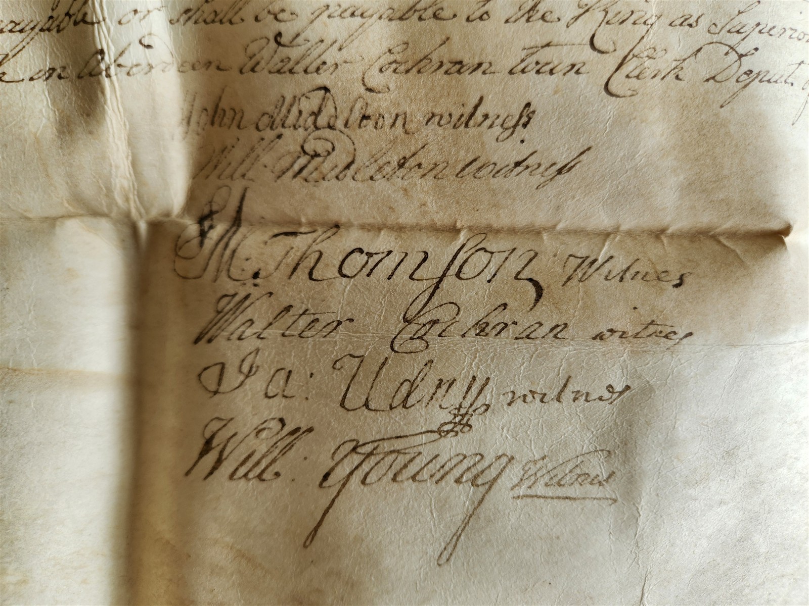 1737 MANUSCRIPT on VELLUM ANTIQUE LEGAL DOCUMENT in ENGLISH 18th CENTURY