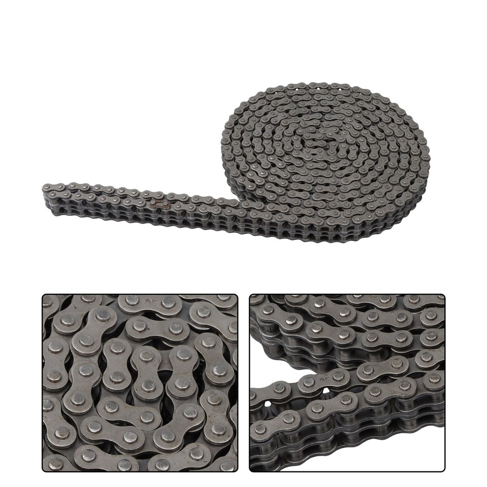 10 FT #35-2 Double Strand Roller Chain Set Includes 2 Connecting Links