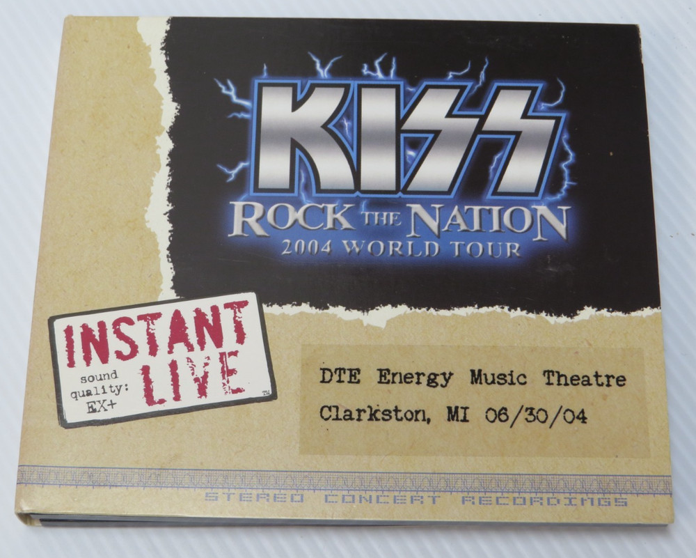 KISS OFFICIAL INSTANT LIVE 2 CD SET 2004 ROCK THE NATION CLARKSTON MI 6/30/04