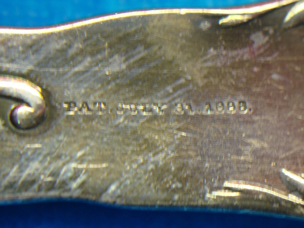 REED & BARTON SILVER PLATE - LE LOUVRE PATTERN SUGAR SPOON - NICE - PATD. 1888