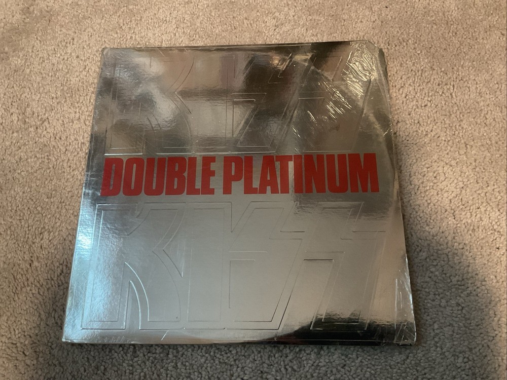 KISS 1978 DOUBLE PLATINUM LP ORIGINAL PRESSING SEALED WITH HYPE STICKER AUCOIN