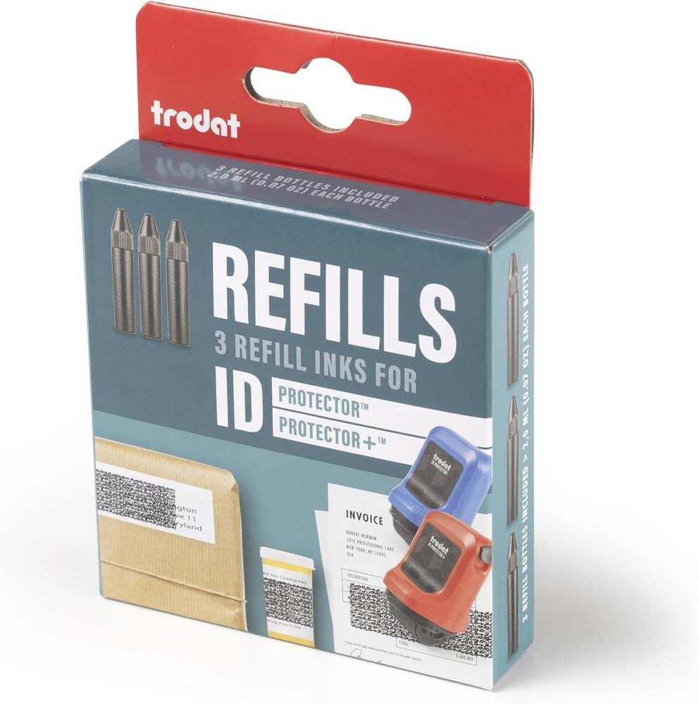 Trodat Refill Inks for ID Protector+ & Protector – Identity Theft...