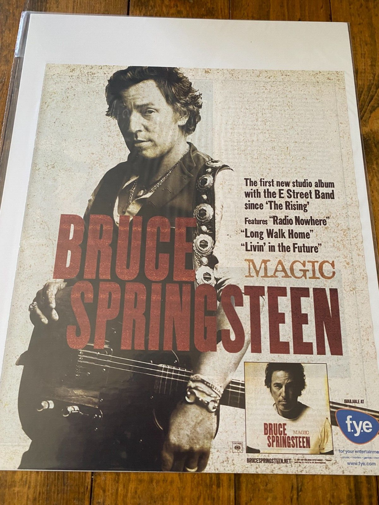 Vintage 2007 F.Y.E Bruce Springsteen ad