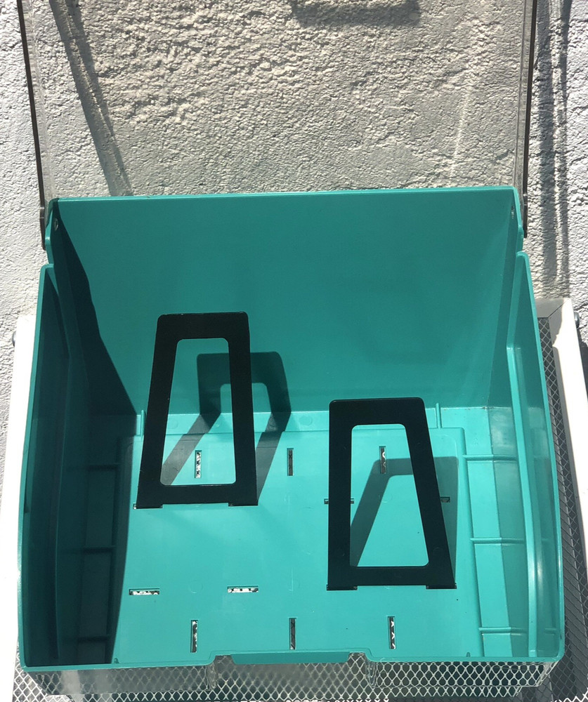 MediaMate Floppy Disk Storage Box Container Organizer Holder Case 8.5" Turquoise