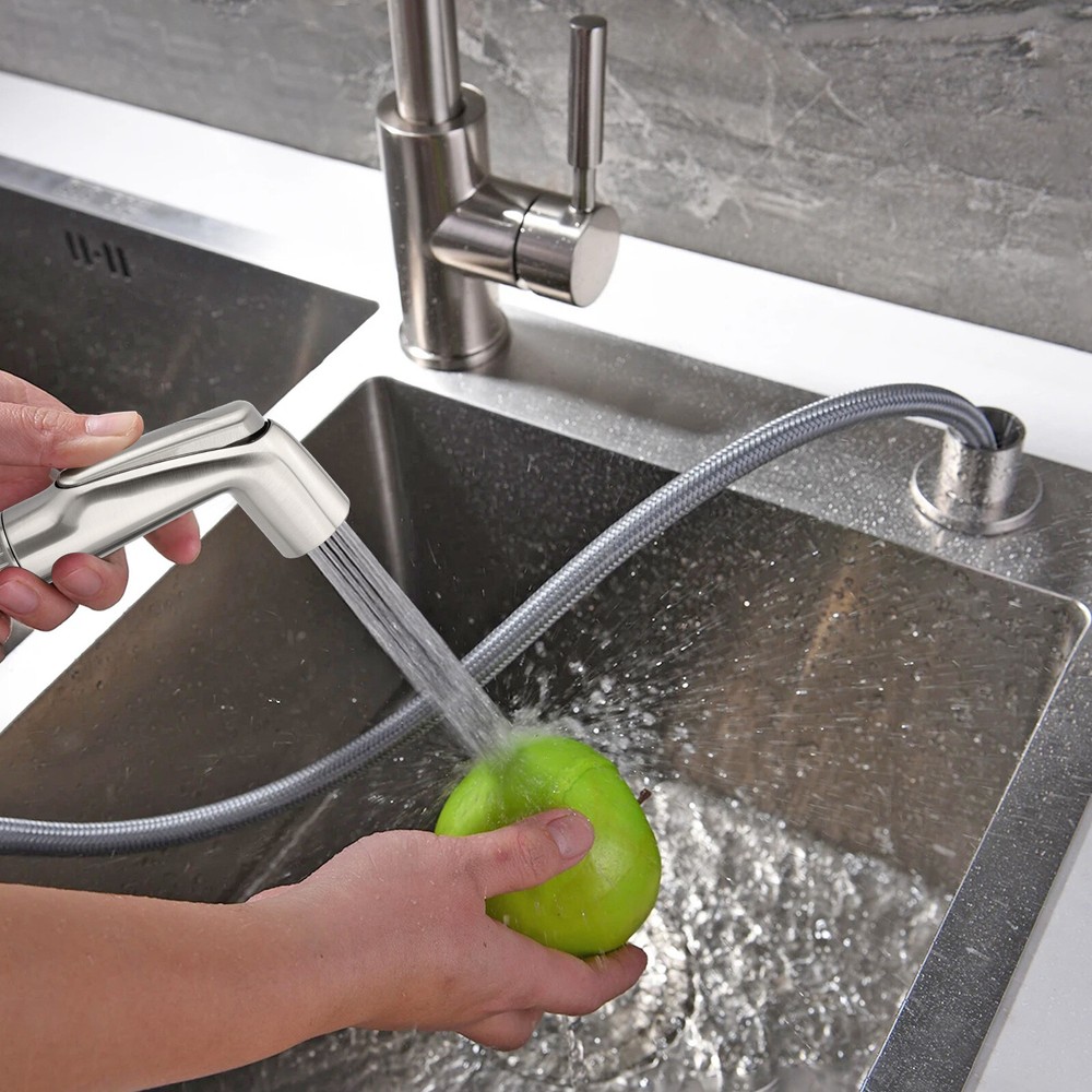 Kitchen Sink Side Sprayer Head Replacement Universal Attachment Pull Out Faucet