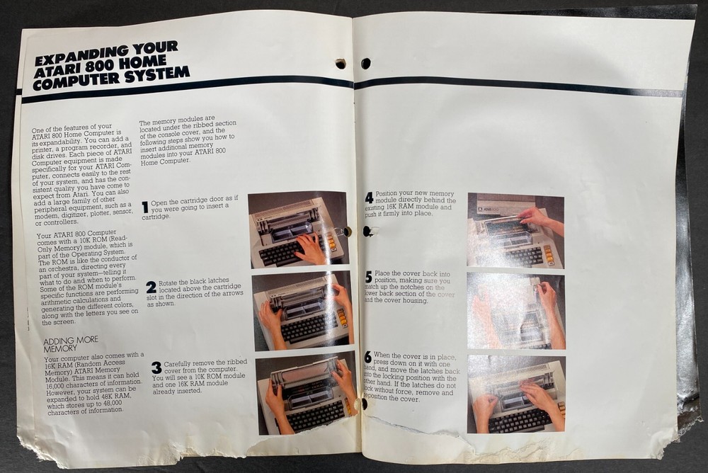 Vintage ATARI 800 Home Computer Owner's Guide User Manual 1981