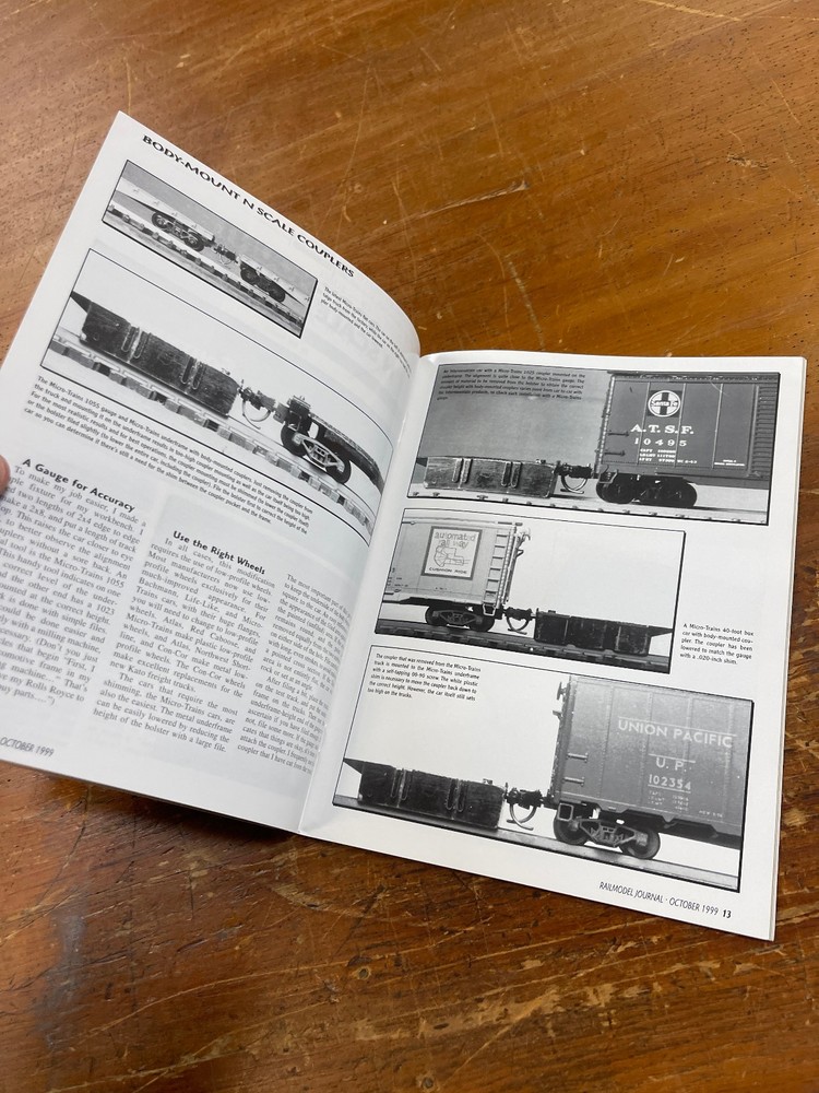 Railmodel Journal ~ October 1999 ~ Volume 11, No.5 ~ Modeling from the Prototype