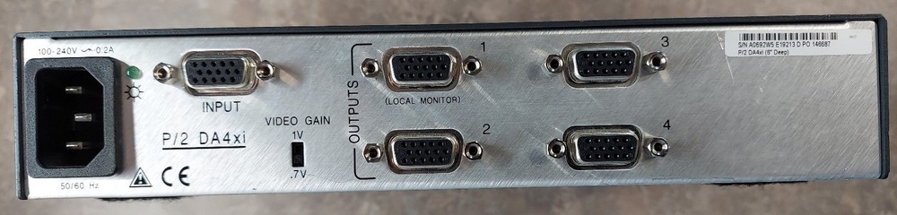 Extron VGA Distribution Amplifier P/2 DA4xi - Tested