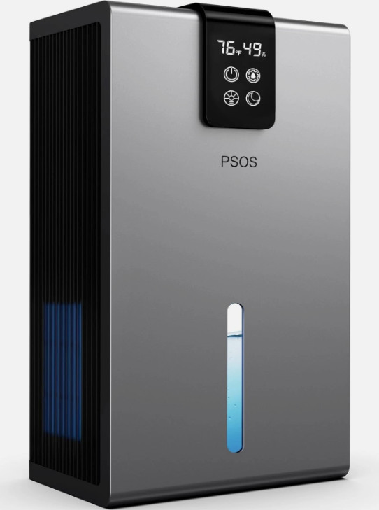 PSOS - PS-01SG - Dehumidifier (Digital) - Small To Medium Sized Spaces - Gray