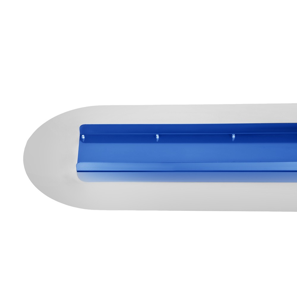 Bull Float 48x12” Concrete Float Tool Trowel Float With 3 Handles Round End Blue