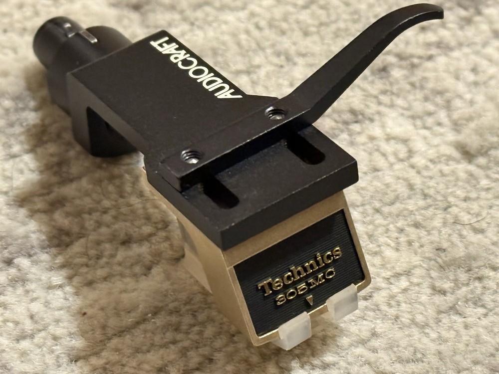Technics EPC 305MC CARTRIDGE & AUDIOCRAFT HEADSHELL BORON PIPE TESTED & WORKING