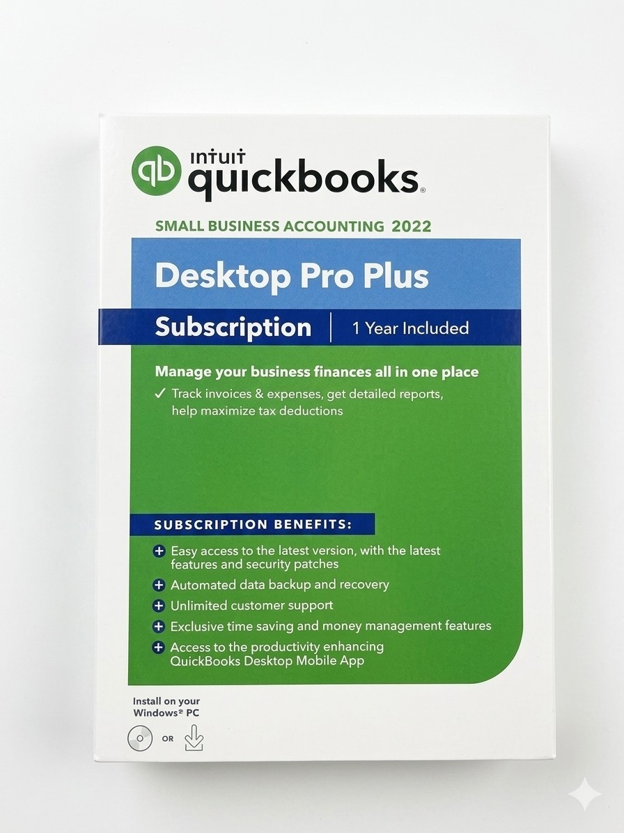 SEALED Intuit Quickbooks Desktop Pro Plus Small Business Accounting 2022