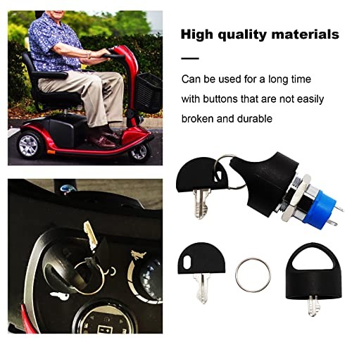 Ignition Starter On Off Switch Lock with Key Replacement for Pride Victory Go