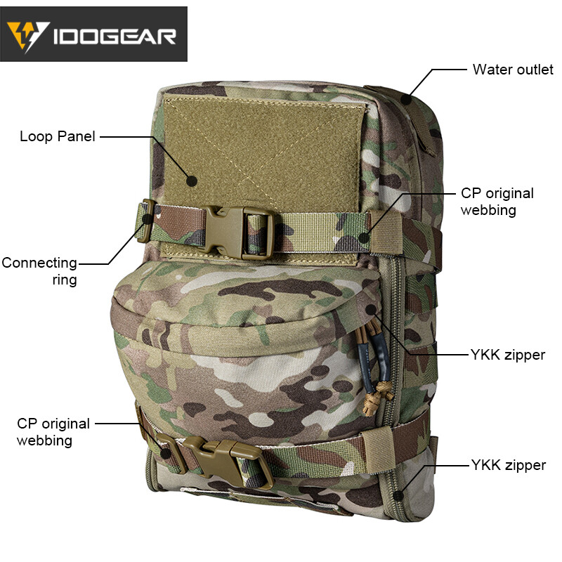 IDOGEAR Hydration Pack Hydration Backpack Assault Molle Pouch Mini Military Duty