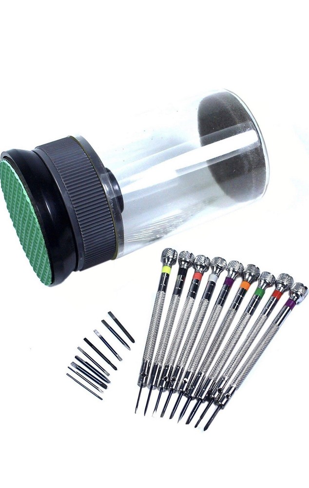 Precision Watch Flat Slotted Blade Screwdriver Set repair Tool Kit for Ball