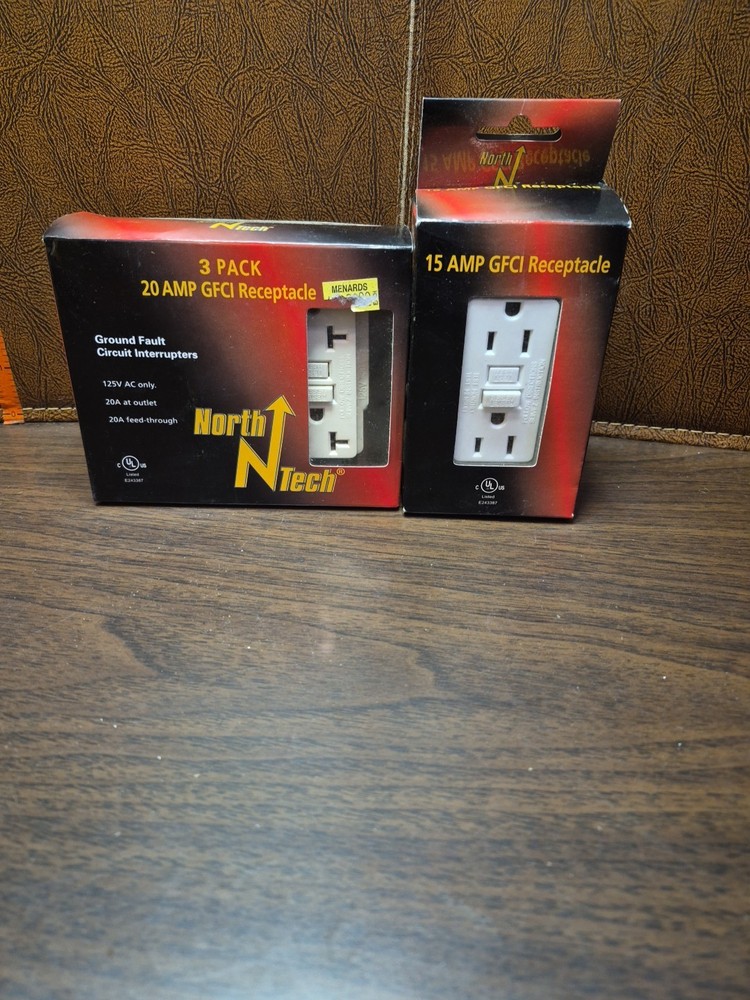North Tech 15 AMP +2  20amp GFCI Receptacles