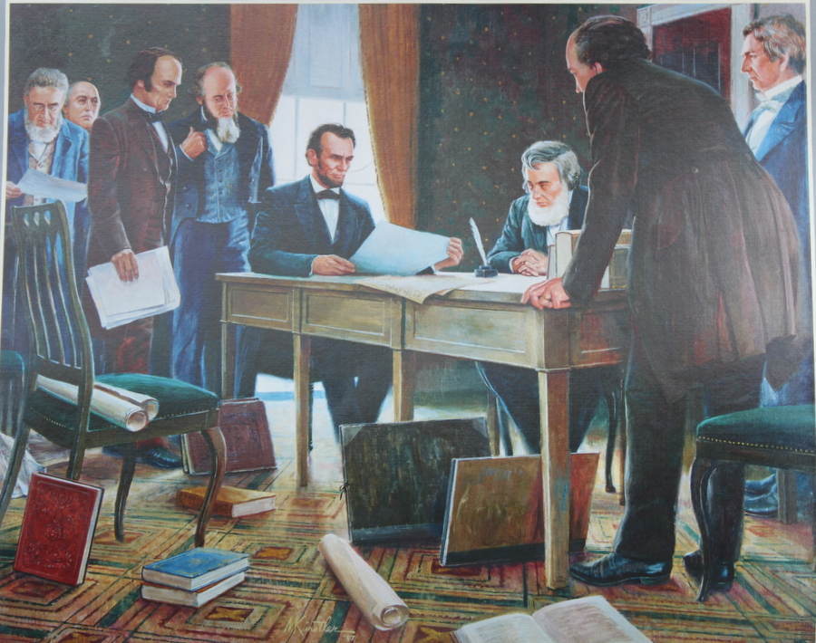 "Emancipation Proclamation"" by Mort Kunstler Civil War