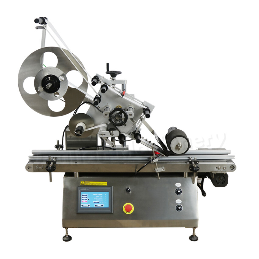 Desktop Pouch Bag Labeling Machine Flat Pouch Applicator With Paging Machine