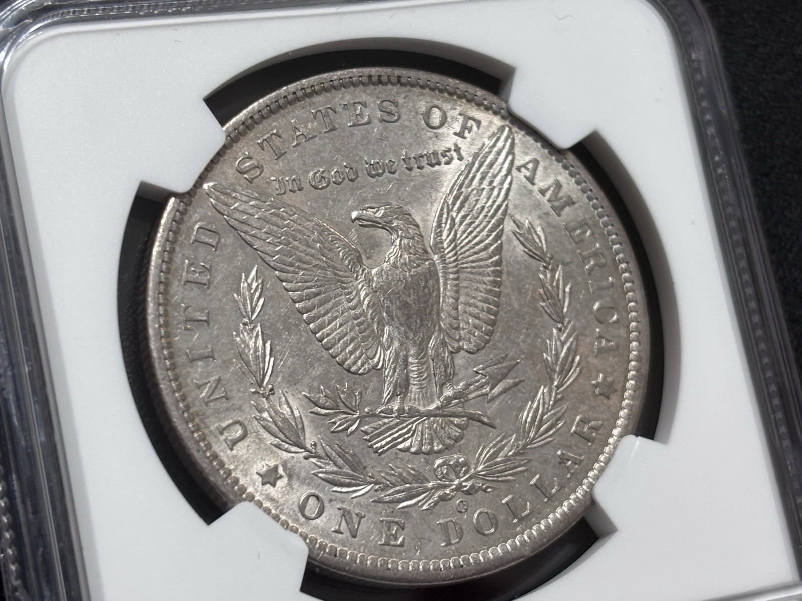 1886 O $1 MORGAN SILVER DOLLAR AU53 NGC Cert#6582900-004 CAC APPROVED!