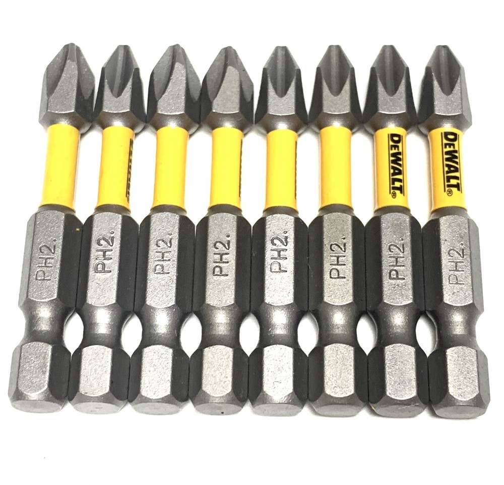 DEWALT MAXFIT 8 Pc Bit Set Phillips PH2 2in. IMPACT READY NEW