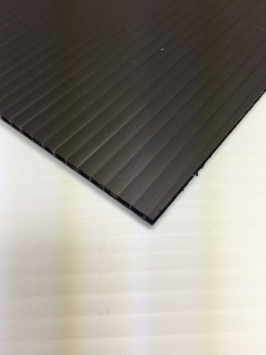 Coroplast 6mm 24" x 12" (10 Pack) Black Corrugated Plastic Sheets Horizontal