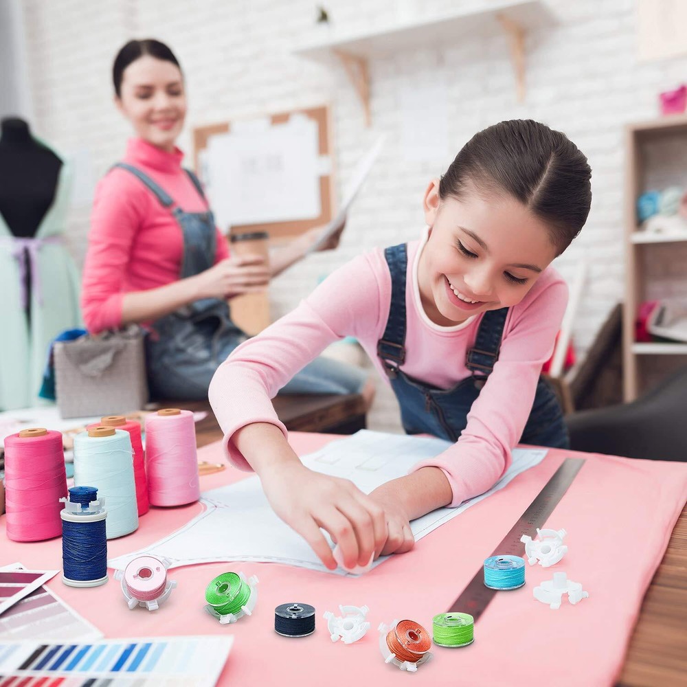 Thread Bobbin Holders 25 Pieces Small Clips for Thread Spool Sewing Accessory