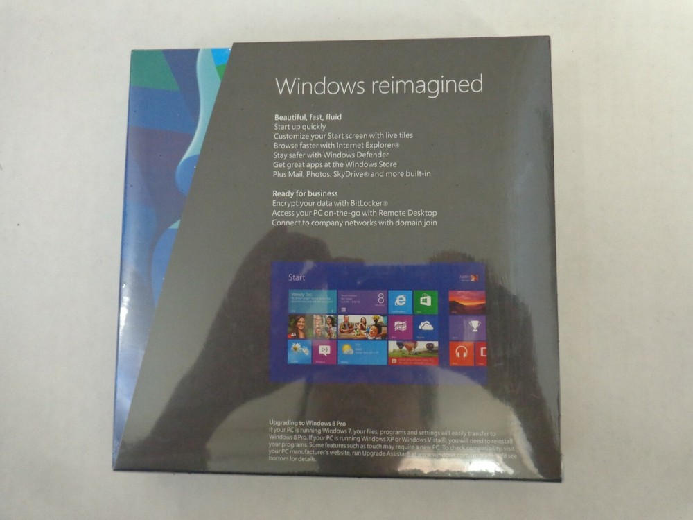 MICROSOFT WINDOWS 8 PRO FULL/ UPGRADE VERSION 64/32 (UNOPENED FACTORY SEALED)