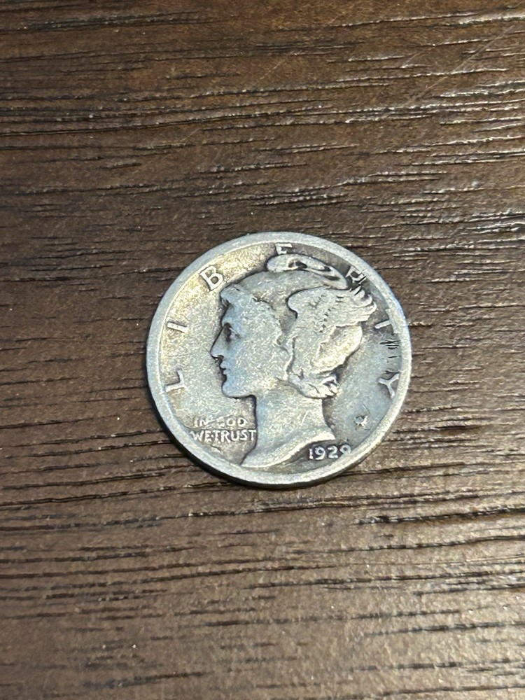 1929 Mercury Dime VG