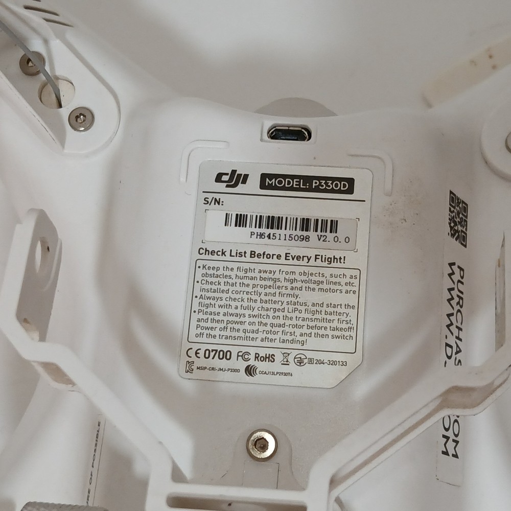 DJI Phantom 1 Drone P330D & Controller - UNTESTED PARTS AS IS