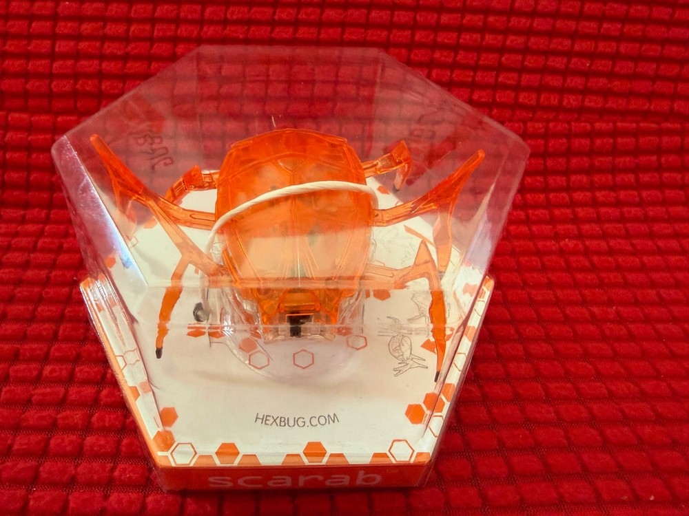 HEXBUG Scarab Orange Micro Robotic Creature NEW Sealed Hex