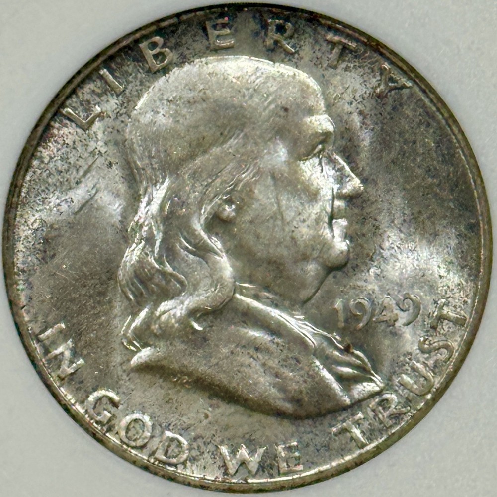 1949-S Franklin Half ANA MS-64 Old Soapbox Holder