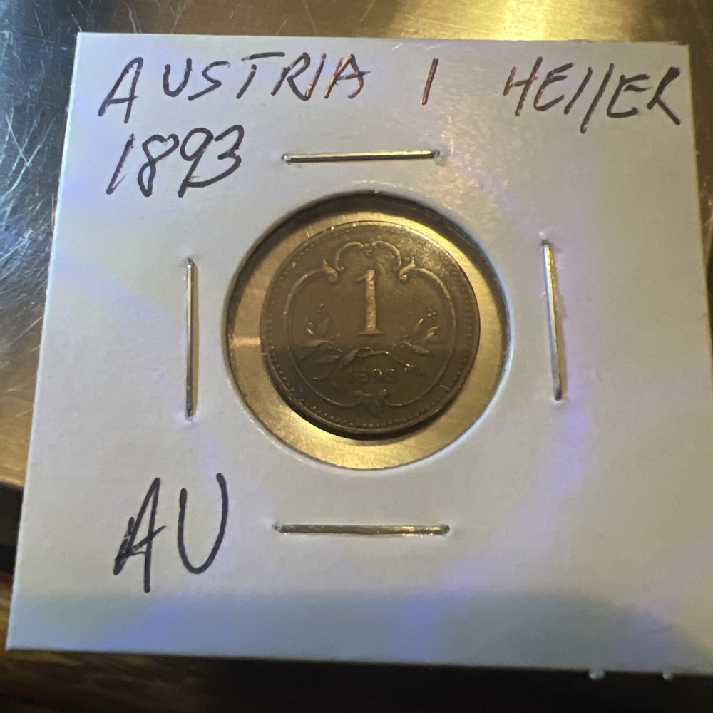 1893 Austria 1 Heller AU