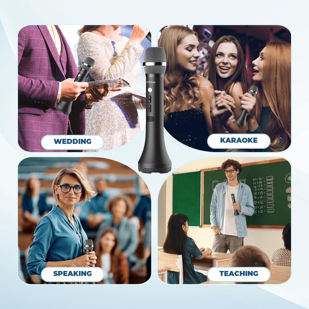Bluetooth Microphone Wireless Voice Amplifier, Professional Intelligent Noise...