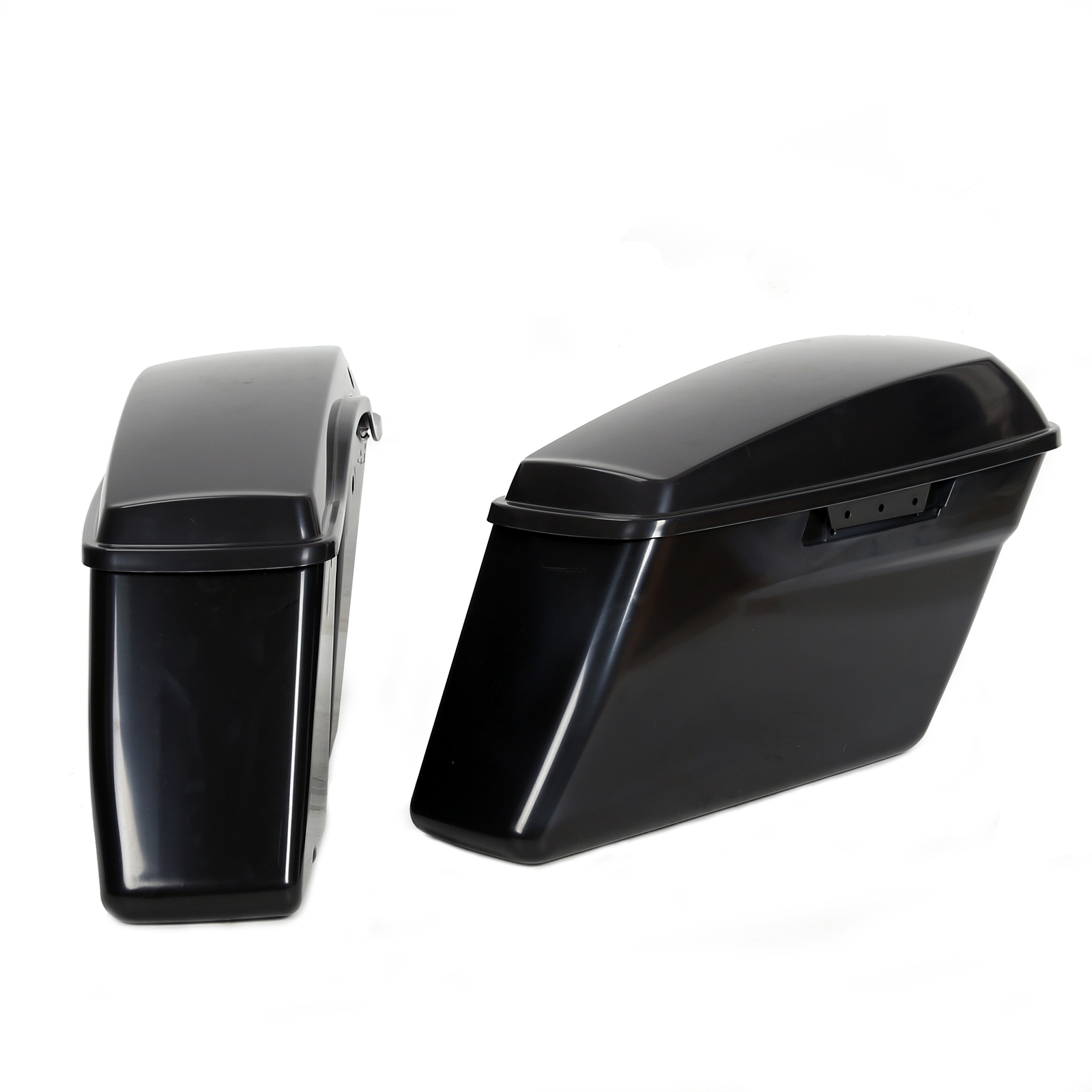 For Harley Softail Fat Boy New Hard Saddle Bags Saddlebag W/ Conversion Brackets