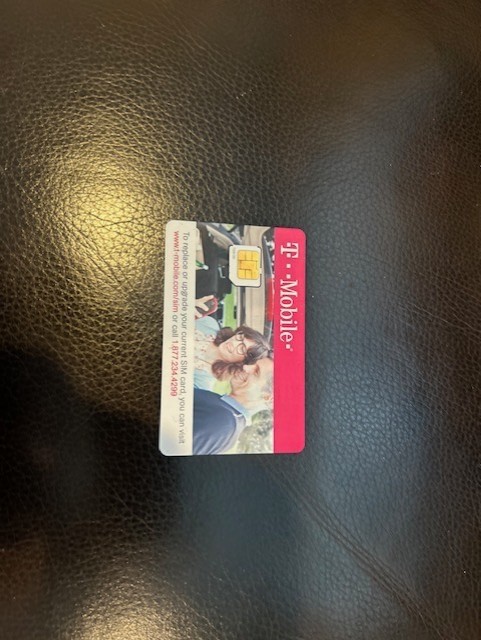 Used T Mobile sim card usa for activation bypass activation/testing only