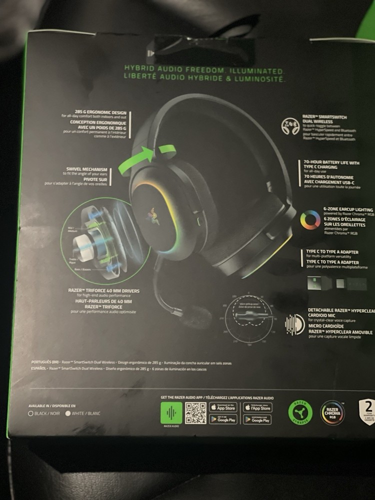 New Razer Barracuda X Chroma - Wireless Multi-Platform Gaming and Mobile Headset