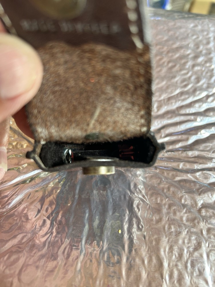 Leather Camel Cigarette Pouch With Zippo 04 Solid Brass Lighter