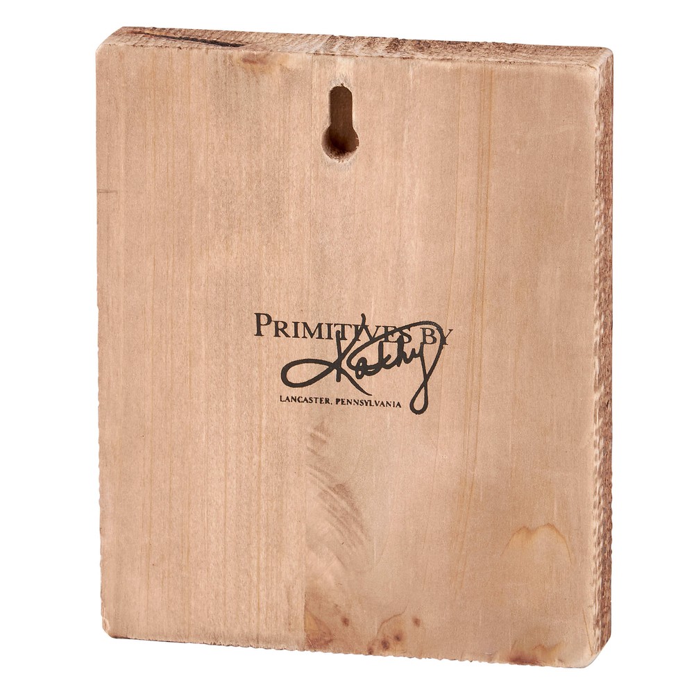 Snuggling Bunny Block Sign