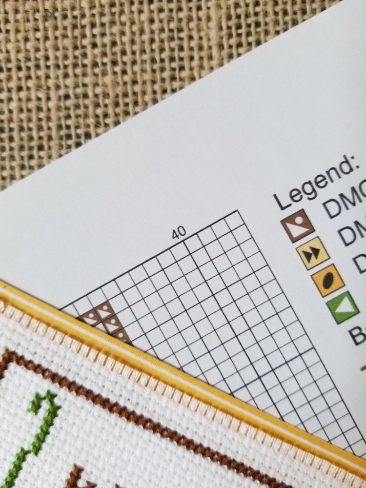 Counted Cross Stitch Be Still Scripture Bookmark Pattern