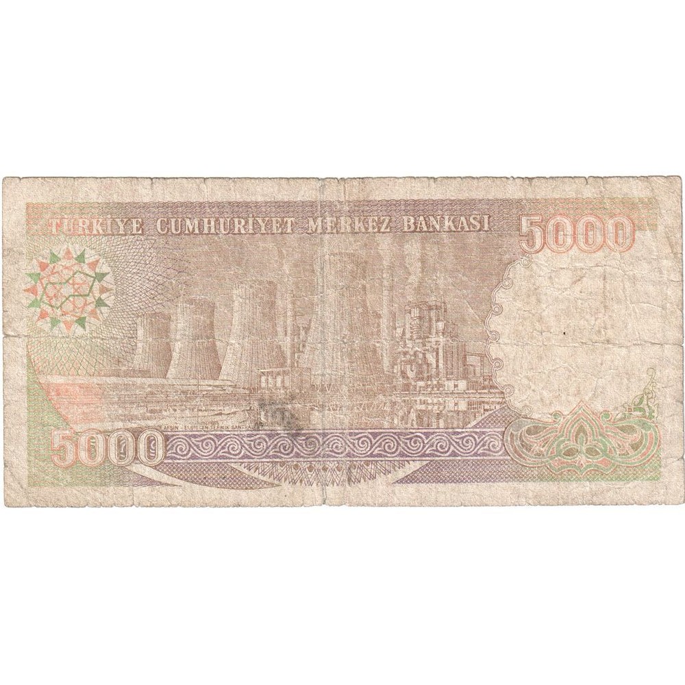 [#249272] Turkey, 5000 Lira, VF