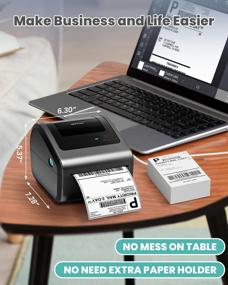 Phomemo D450BT Shipping Labels Printer 4 x 6 Label Printer Thermal Printer US