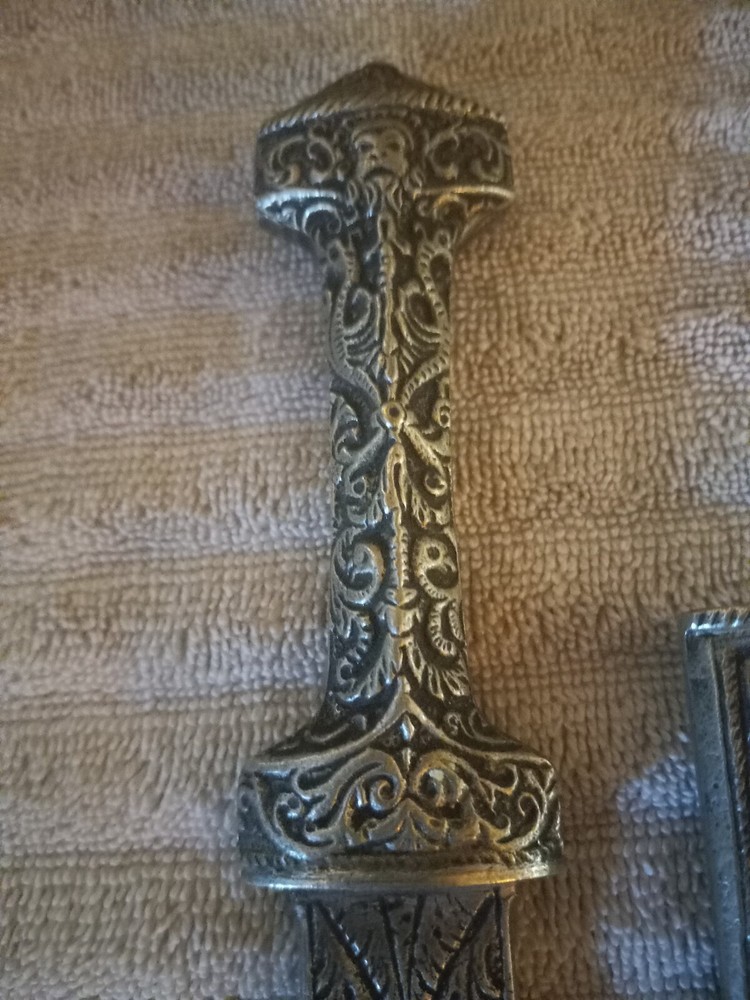 Antigue Kindjal Dagger With Scabbard.