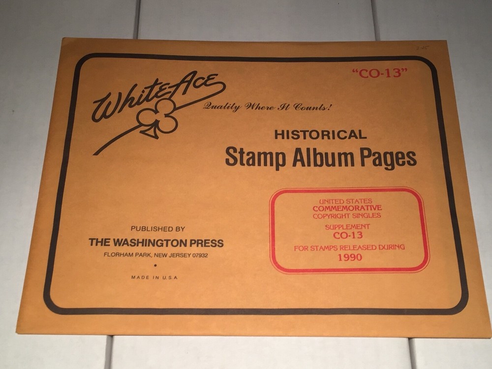 New Package White Ace Pages Commemorative Copyright Singles CO-13 1990