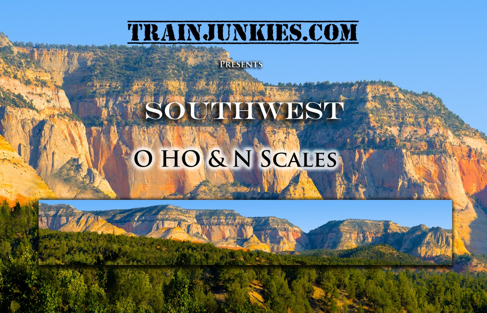 TrainJunkies Southwest Model Railroad Backdrop