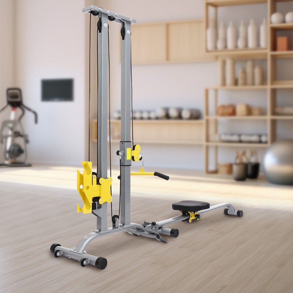Low Row Cable Fitness Exercise Body Workout Strength Training Bar Machine