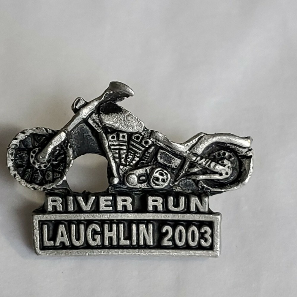 River Run Laughlin 2003 Motorcycle Jacket Pin By Lady Hawk